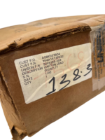 Unison Industries cardboard box shipping label showing customer part number 354A1513P032 and Unison part number 9059355-204 ignition lead.