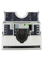 Vesda Laser Focus VLF-500-02 smoke detector open view showing internal filter and control interface