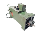 Rear angle view of Woodward UG-8 Governor showing drive shaft and mounting flange