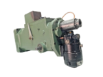 Side profile of Woodward UG-8 Governor with integrated speed-setting motor