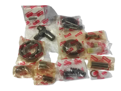 Yanmar NF60 Emergency Air Compressor Component Spares Kit Genuine Yanmar NF60 spare parts kit featuring individual OEM-packaged piston rings, bearings, compression springs, and valve assemblies for emergency starting air compressors.