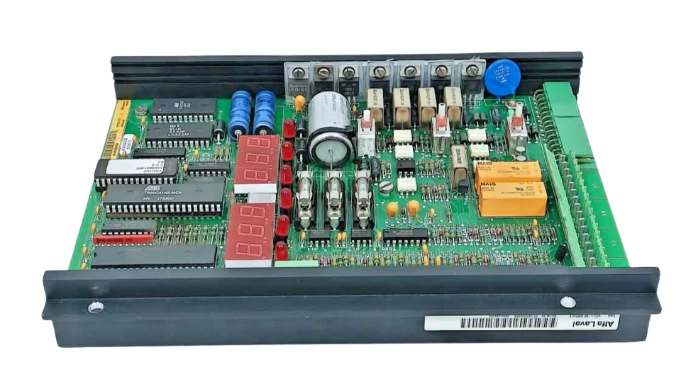 Alfa Laval VCU-160 Viscosity Control Unit Board1 Alfa Laval VCU-160 viscosity control unit PCB module with dual LED displays and terminal interface