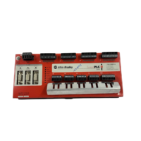 Top view of Allen-Bradley 1753-L32BBBP-8A GuardPLC 1800 CPU showing diagnostic LEDs, communication ports, and I/O wiring terminals