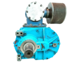 Front view of Almig VMXa 237 R rotary screw airend drive shaft housing