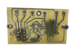 Blickman SS106-120 liquid level sensor printed circuit board rear solder traces and MPC-OS200-011TS part label.