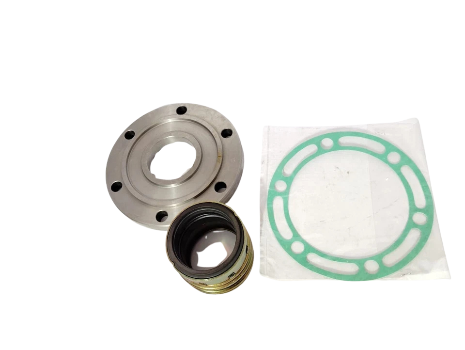 Carrier 5H40-276 Shaft Seal Assembly1 Carrier 5H40-276 shaft seal assembly kit with mechanical bellows, flange cover plate, and green casing gasket.