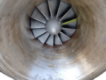 CAT NA 297 Turbocharger 284-8281 compressor wheel and blades close up