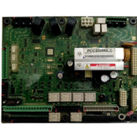 Top view of Cummins PCC3300MLD control assembly PCB P/N A051L546 showing integrated microprocessors, heat sinks, and terminal blocks.