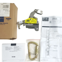 DBI SALA 6116540B Lad-Saf detachable cable sleeve, 2000112 carabiner, manual, and factory box