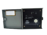 Danfoss EKS 65 superheat regulator open front panel showing evaporator wiring diagram and S2-S1 adjustment knob