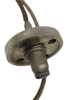 Close-up view of the probe head and mounting flange on GE Honeywell L44723P01 sensor