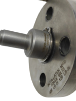 Laser-etched installation torque specifications on the mounting body of GE L44723P01 transducer