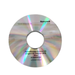 Close-up of Honeywell 51153520-CD Alarm Message Window R6xx optical installation disc label