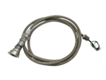 Honeywell LG1093AC01 ultraviolet flame sensor with flexible stainless steel armored cable and wiring harness.