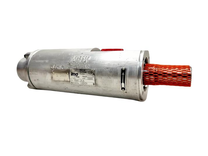 IMO Pump E4 038N1 LRJE Triple Screw Pump1 IMO E4 038N1 LRJE triple screw pump with mesh-protected drive shaft.