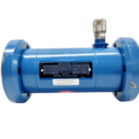 KRAL OMG-020.XXBABX.0069 positive displacement flowmeter 40 bar with sensor and flow direction arrow