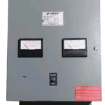 LaMarche ConstaVolt A46-10-32V-A1-16L battery charger front enclosure panel with analog meters and equalizer switch.