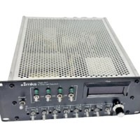 MKS Type 247D 4-channel mass flow controller readout top-angled view with front panel controls and vented chassis.
