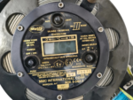 MMC D-2401-2 hub faceplate showing LCD display, ATEX certification, and 30m serial rating