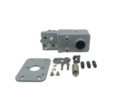 Masoneilan CAMFLEX II Type 4611 positioner main housing unit with full mounting plate kit and installation hardware.
