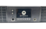 Motorola SLR 8000 front LED diagnostic panel, USB and mic port close-up