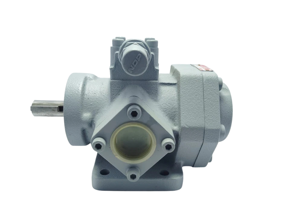 Nippon TOP-N350HVB-VF Trochoid Pump1 NOP Trochoid Pump Type TOP-N350HVB-VF with drive shaft and sight glass.