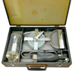 Riken Keiki DC-3A portable oil water interface detector kit inside carrying case