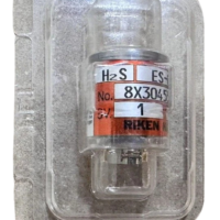Riken Keiki ES-037R H2S gas detector sensor cell sealed in original OEM blister packaging.