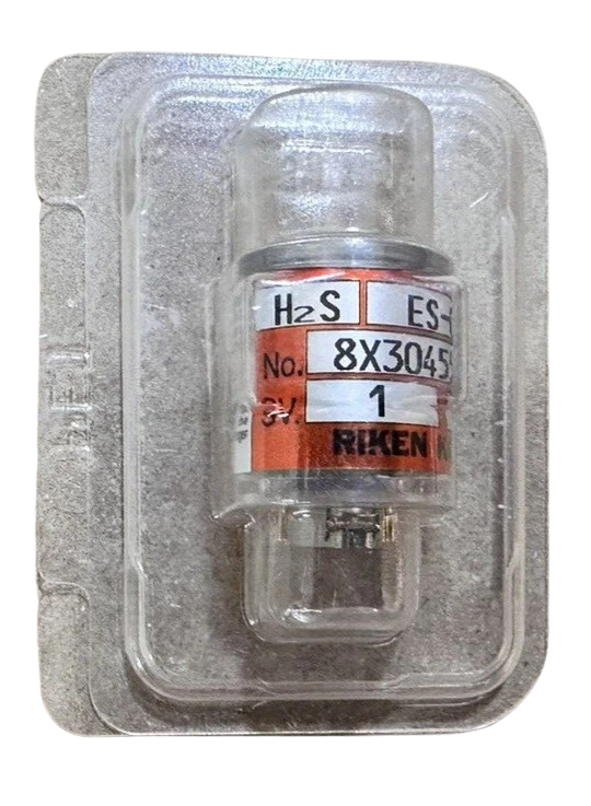 Riken Keiki ES-037R H2S Gas Sensor(1) Riken Keiki ES-037R H2S gas detector sensor cell sealed in original OEM blister packaging.