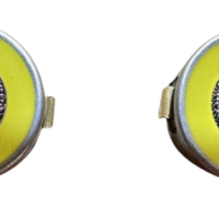 Riken Keiki ES-1827I H2S gas detector sensor top view showing yellow ring and sensor mesh