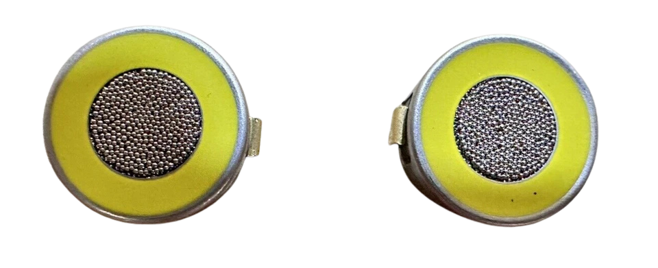 Riken Keiki ES-1827I H2S Gas Detector Sensor(1) Riken Keiki ES-1827I H2S gas detector sensor top view showing yellow ring and sensor mesh
