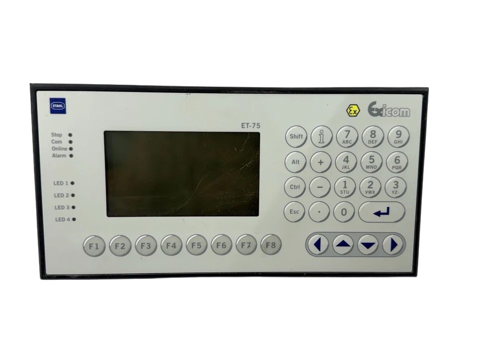 STAHL ET-75 HMI Operator Interface1 R. STAHL ET-75 intrinsically safe HMI operator panel with graphic display and keypad