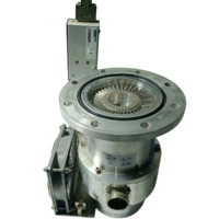 Shimadzu TMP-203M Turbomolecular Pump top inlet flange and cooling fan assembly