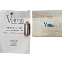 Viatran Model 245 pressure transmitter with manual and original box
