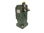 Front angle view of Woodward UG-Actuator B8251-762 governor showcasing nameplate cover and oil sight glass.