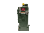 Side view of green Woodward UG-Actuator B8251-762 engine governor featuring sight glass and fuel indicator dial.
