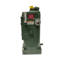 Side view of green Woodward UG-Actuator B8251-762 engine governor featuring sight glass and fuel indicator dial.