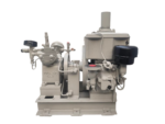 Front perspective of Yanmar NF60 diesel engine and Kaji YD2A-0.75 air compressor set