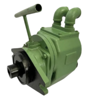 A-Tech Co AT 10P 1400SR radial piston air motor showing drive shaft and dual port connections