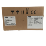 Original carton packaging with product label for ABB ACS150-03U-02A4-4 drive
