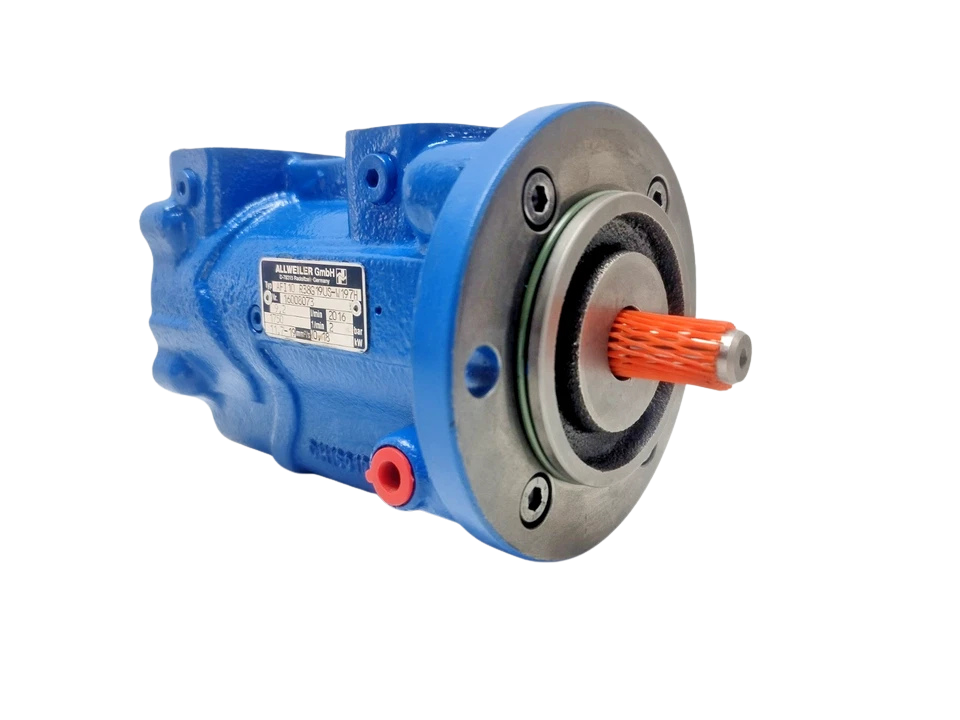 Allweiler AFI10 R38G19US-W197H1 Allweiler AFI10 R38G19US-W197H screw pump drive shaft end and mounting flange