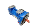 Top view of Allweiler AFI10 R38 marine fuel pump inlet and outlet SAE ports