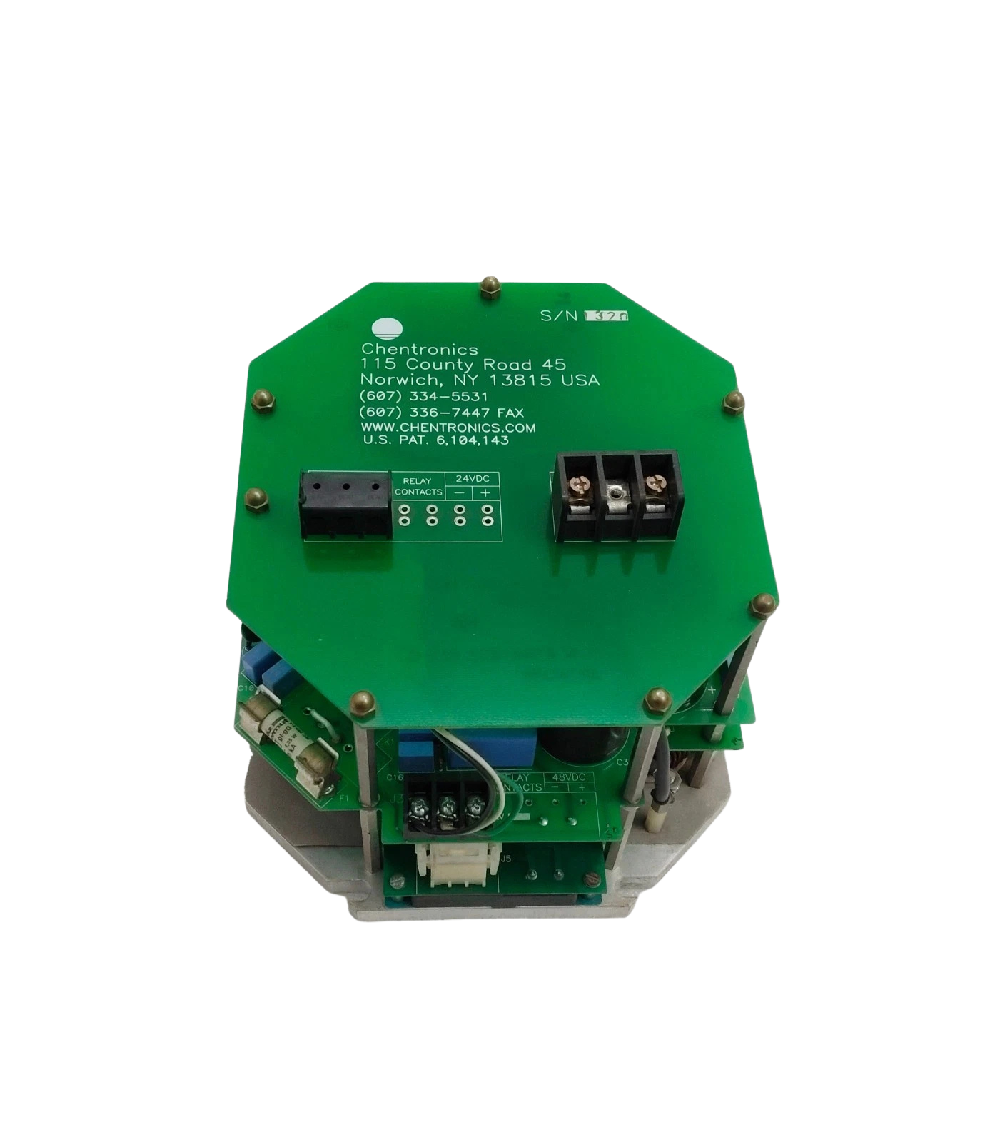 Chentronics Ignition Exciter 070010351 Chentronics High Energy Ignition Exciter 07001035 angled PCB view