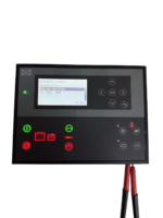 DEIF AGC 150 genset controller front view powered on and tested