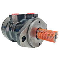 Danfoss OMR 50 hydraulic motor 151-0410 with 2-bolt SAE-A flange and mesh-sleeved shaft