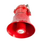 E2S BExS110D flameproof horn sounder with stainless steel mounting bracket