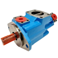 Eaton Vickers 3520VQ-25A-8-1BB-20 hydraulic double vane pump showing keyed shaft and SAE ports