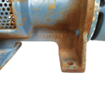 Close-up of Finder LEX25 pump bracket foot showing cast housing part number 2133013002.