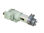 Fuji Techno 204AVFf-SF-VB internal gear pump assembly with Nidec FELQ-8T motor.