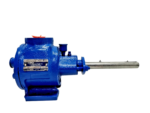 Side view of Gorman-Rupp RGS1D69-B internal gear pump showing drive shaft and nameplate